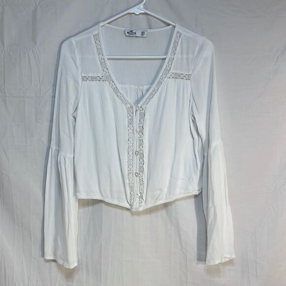 Hollister crop blouse women’s XS‎ - Picture 1 of 8